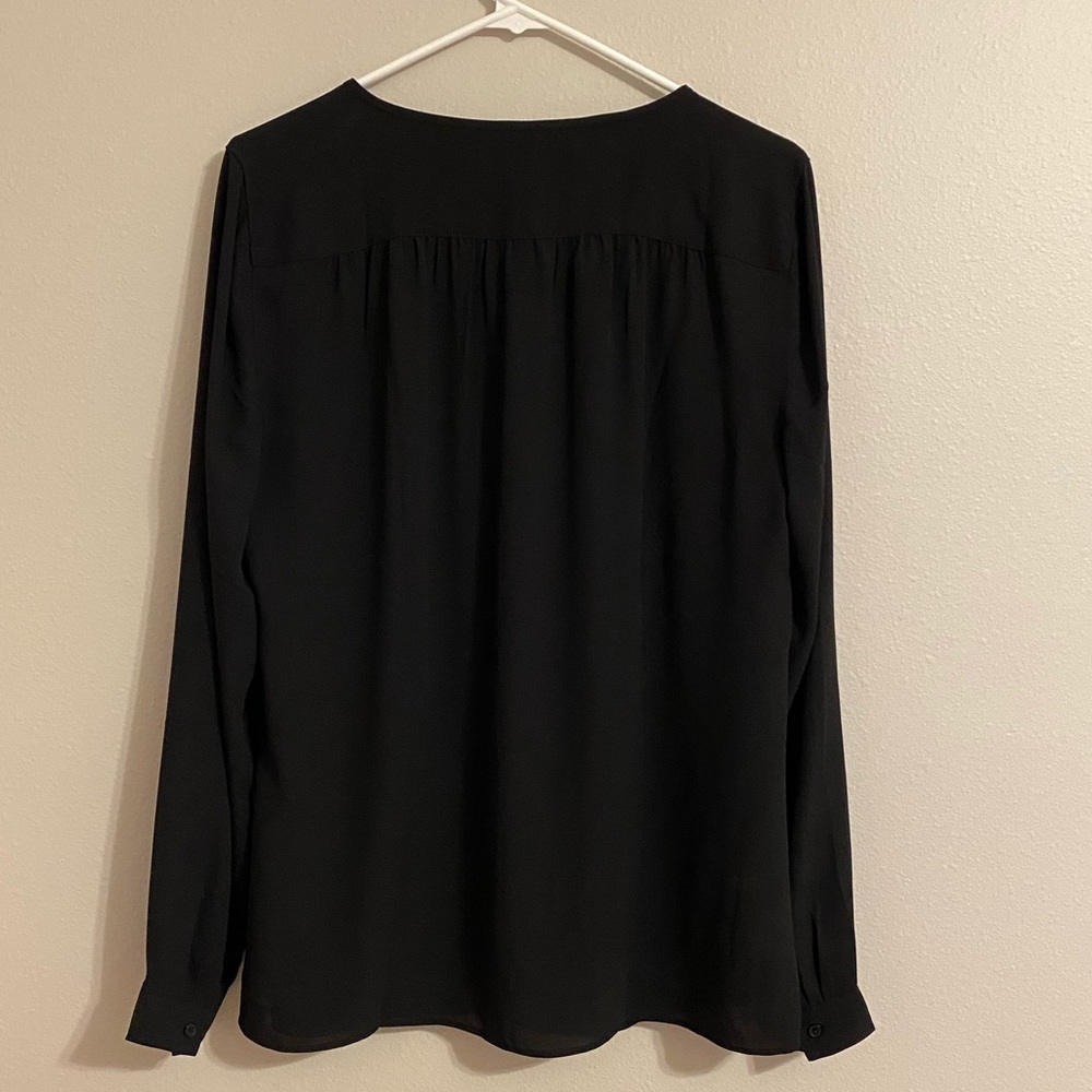 Bnwt Black Button Down From Loft - image 4
